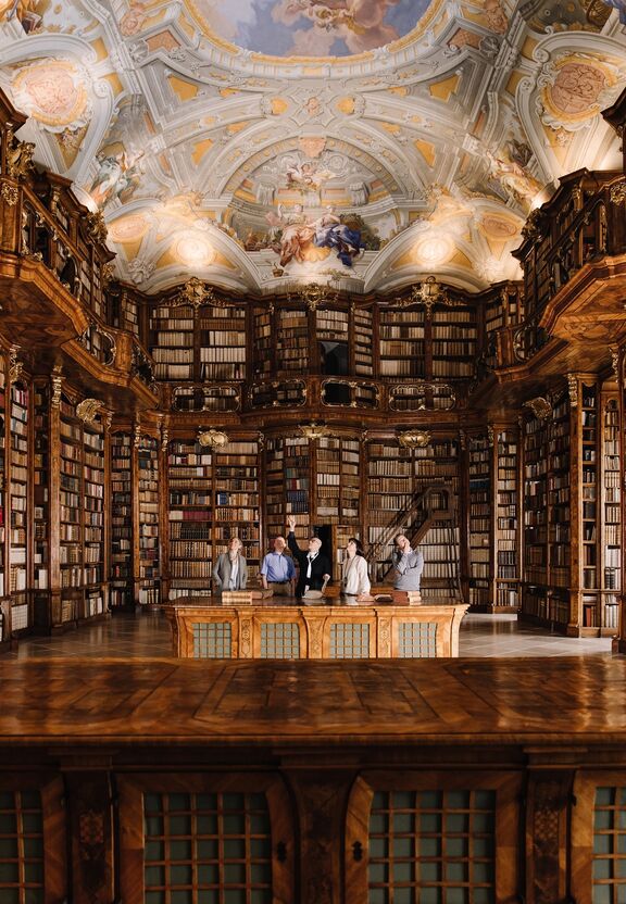 Stift St Florian Führung Bibliothek ©Doris Himmelbauer Stift St Florian Führung Bibliothek ©Doris Himmelbauer